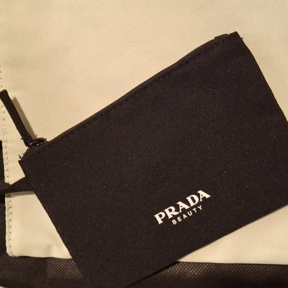 AUTHENTIC, PRADA Beauty bag w/dust bag & makeup bag! Sea foam green - Picture 1 of 5